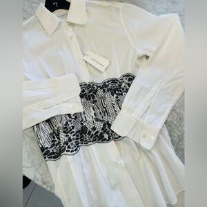 Dries Van Noten  Clavy White Dress Shirt